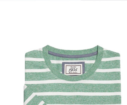 Green striped t-shirt