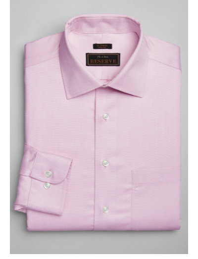 Reserve Collection Slim Fit Spread Collar Tonal Check Dress Shirt