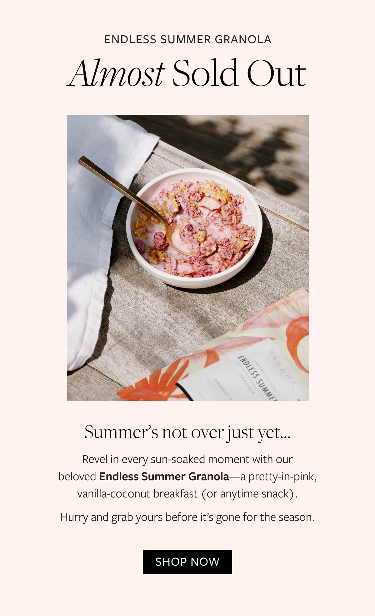 Endless Summer Granola—Almost Sold Out