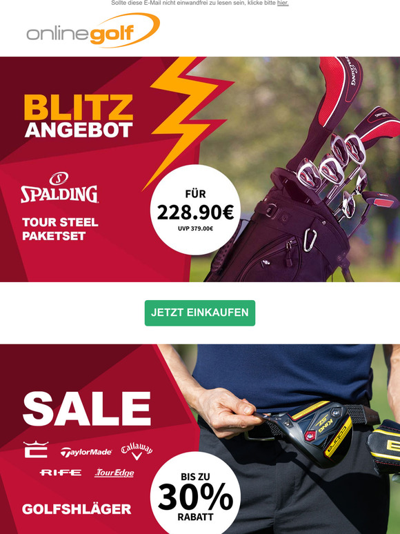 Golfshläger bis zu 30% rabatt