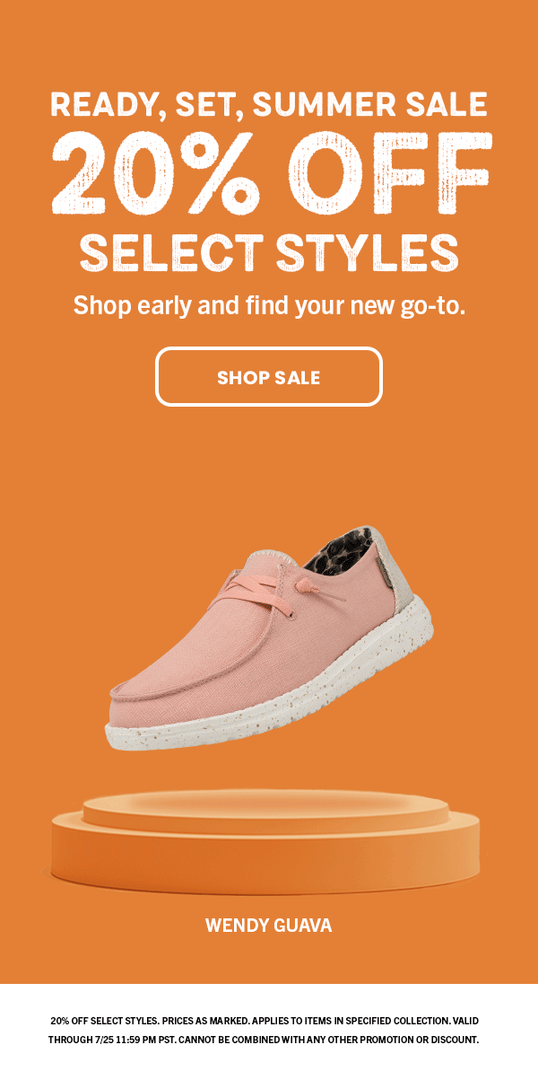 Hey Dude Shoes USA Ready, Set, Summer Sale 😎 20 off select styles Milled