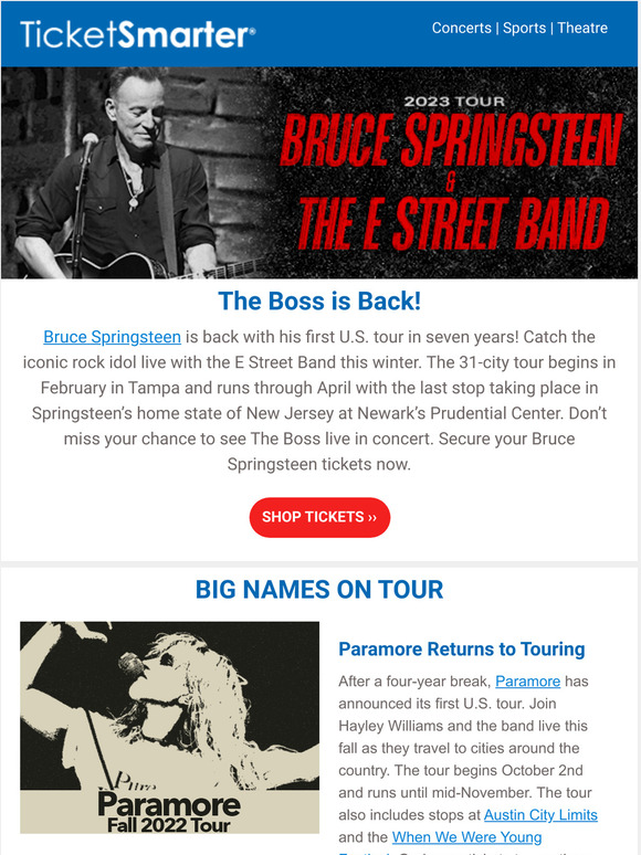 See Bruce Springsteen On Tour with the E Street Band