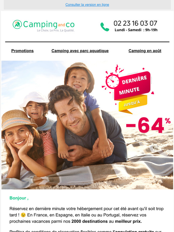 ⏱️ 🚗 Dernière minute : Jusqu'à - 64% !