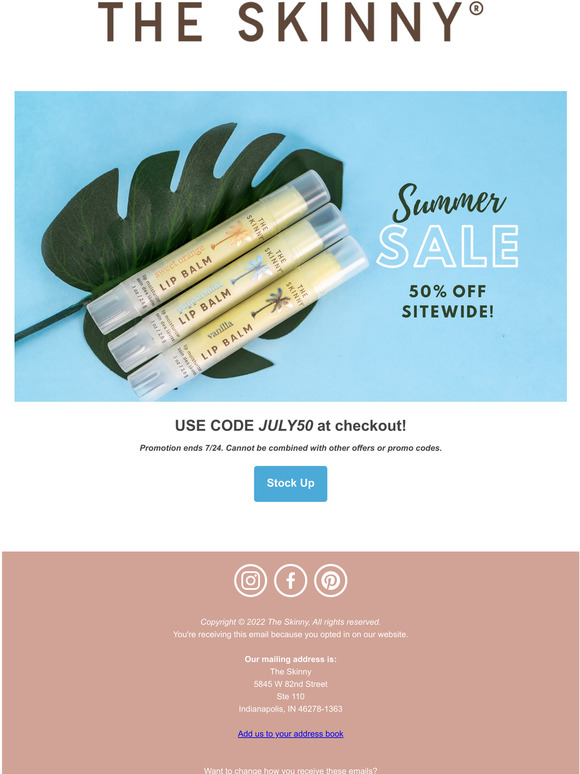 50% Off Sitewide! Limited Time offer!