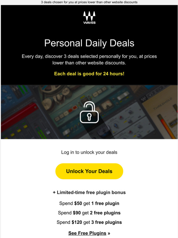 Log in for your personal 24-hour deals