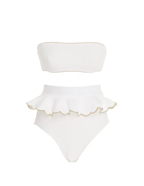 JEANNIE SCALLOP TIERED BIKINI
