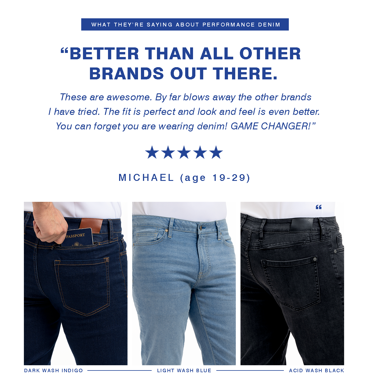 Performance Denim Review: "Better than all other brands out there."