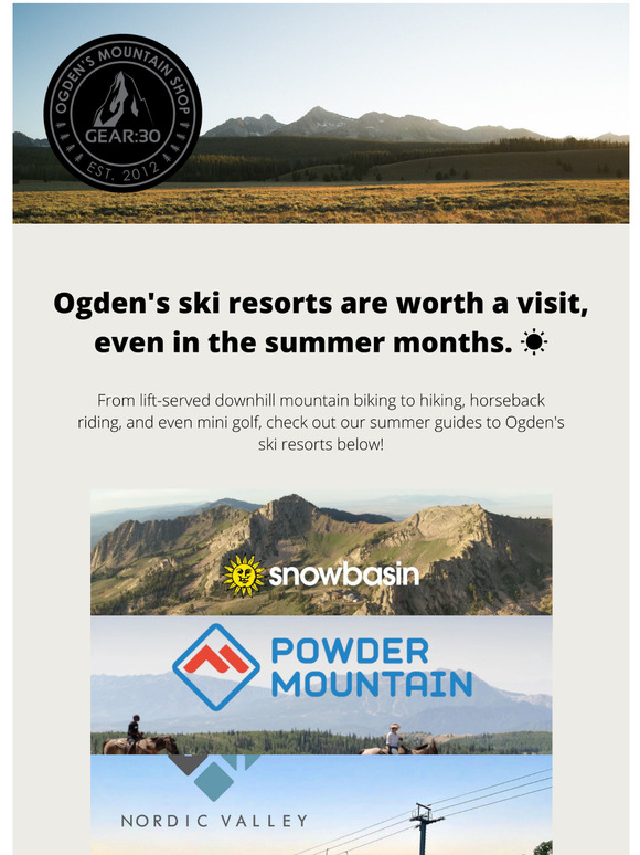 Here's what to do at Ogden's ski resorts this summer