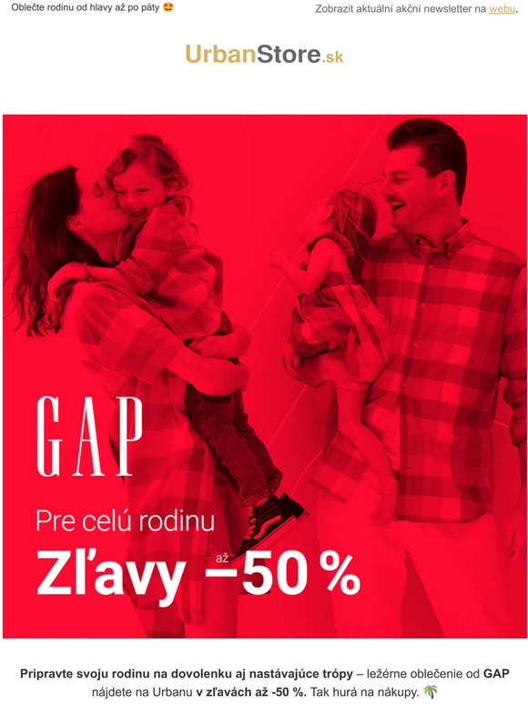 GAP | Zľavy až −50 %