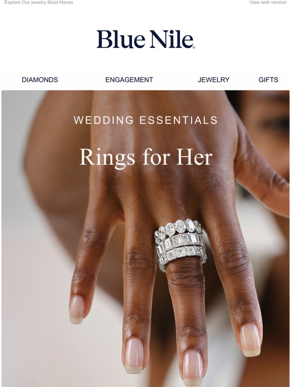 Blue Nile Everyday Essentials Diamond Bands Milled