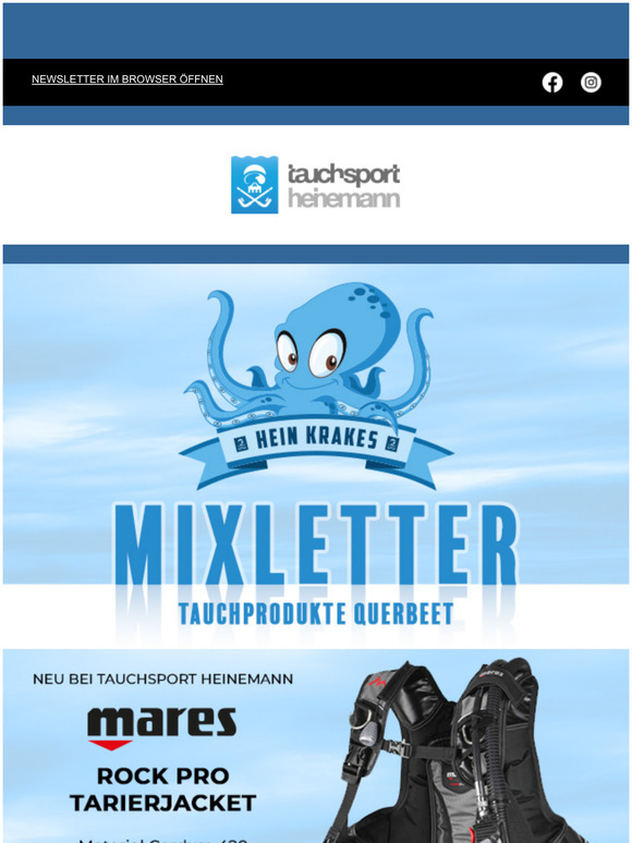 Hein Krakes Mixletter - tolle Tauchprodukte im Tauchsport Heinemann Onlineshop