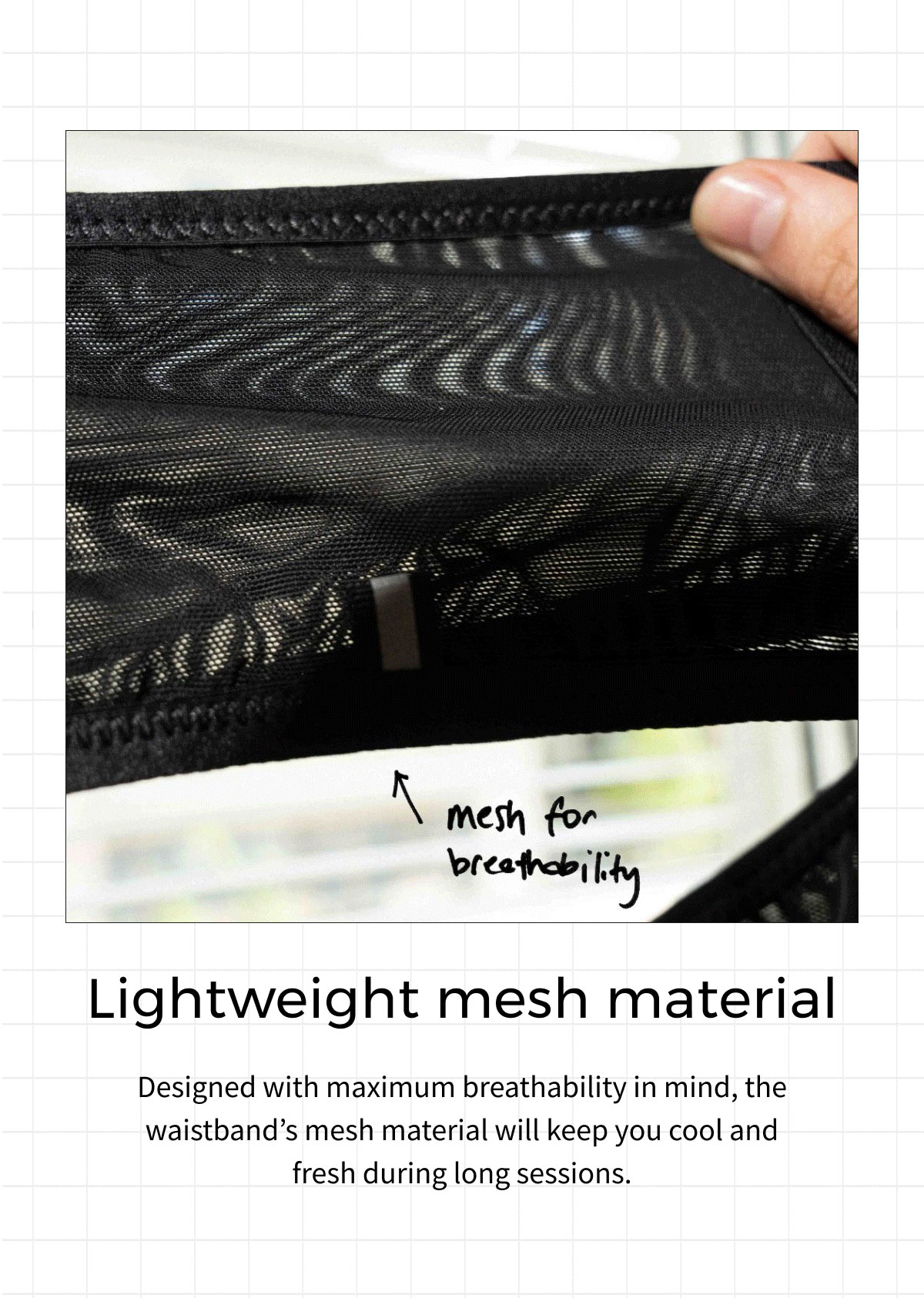 Lightweight mesh material
