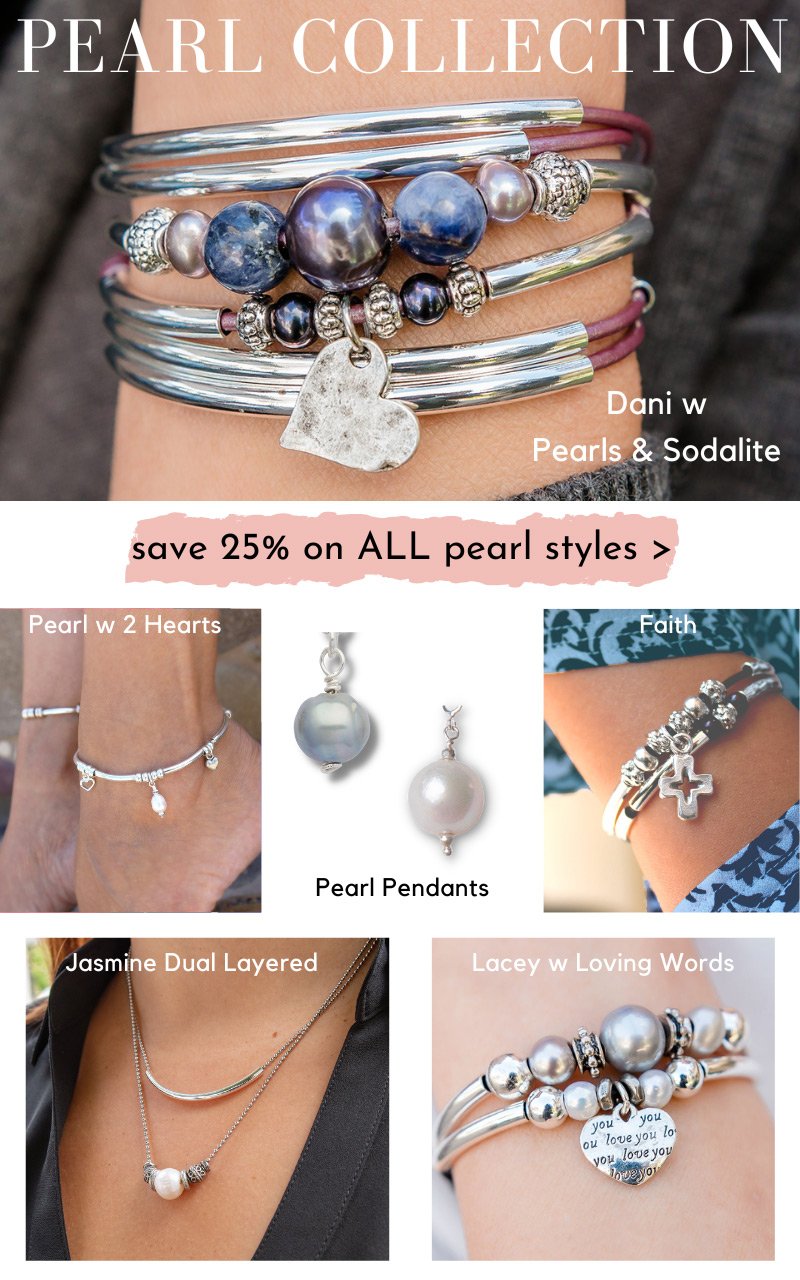 save 25% on these pearl styles