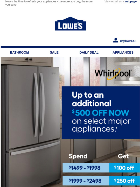 Lowes Email Newsletters Shop Sales, Discounts, and Coupon Codes