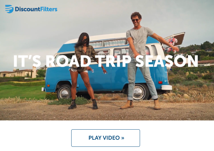 It's road trip season! Click to watch more about Discount Filters' car cabin and engine intake filters.