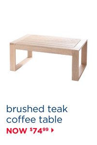 Santorini Brushed Teak Outdoor Coffee Table