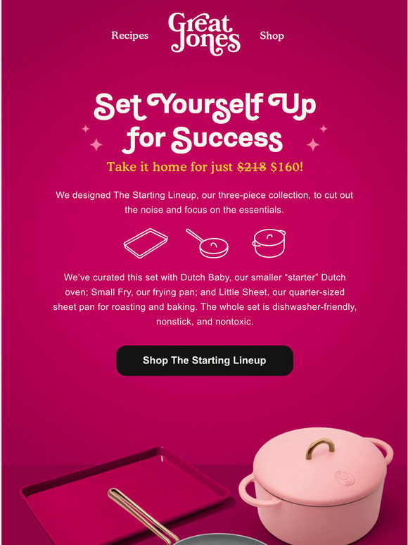 Great Jones Just the essentials for 160 Milled