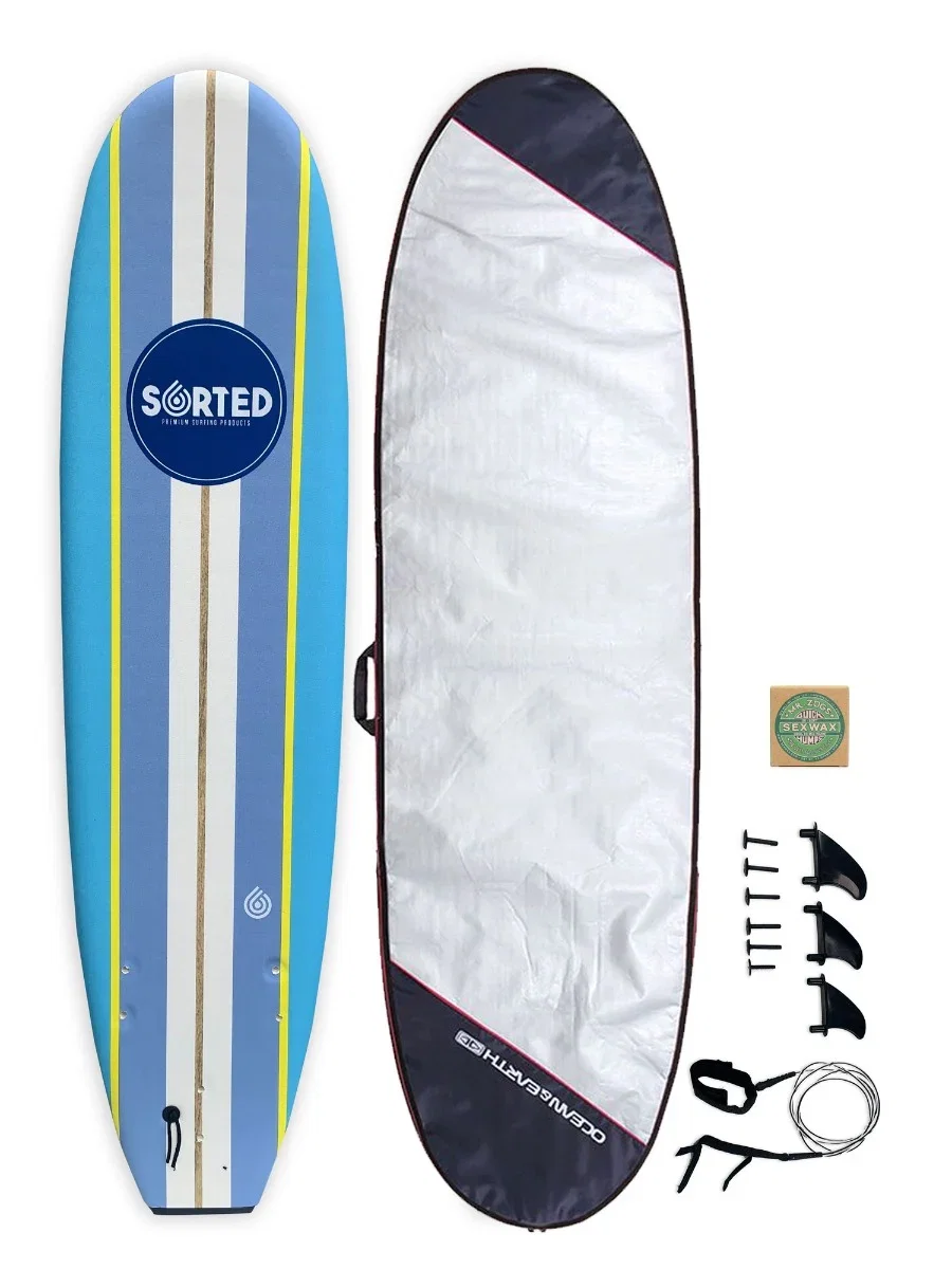 Sorted Premium 7ft Foam Surfboard Package Deal