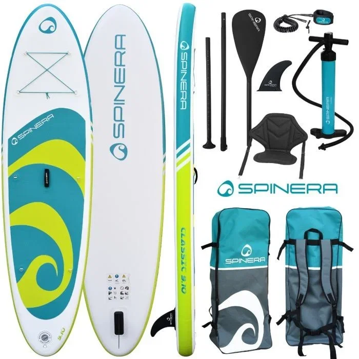 Spinera Classic 9'10" ISUP Package Deal - White/Turquoise