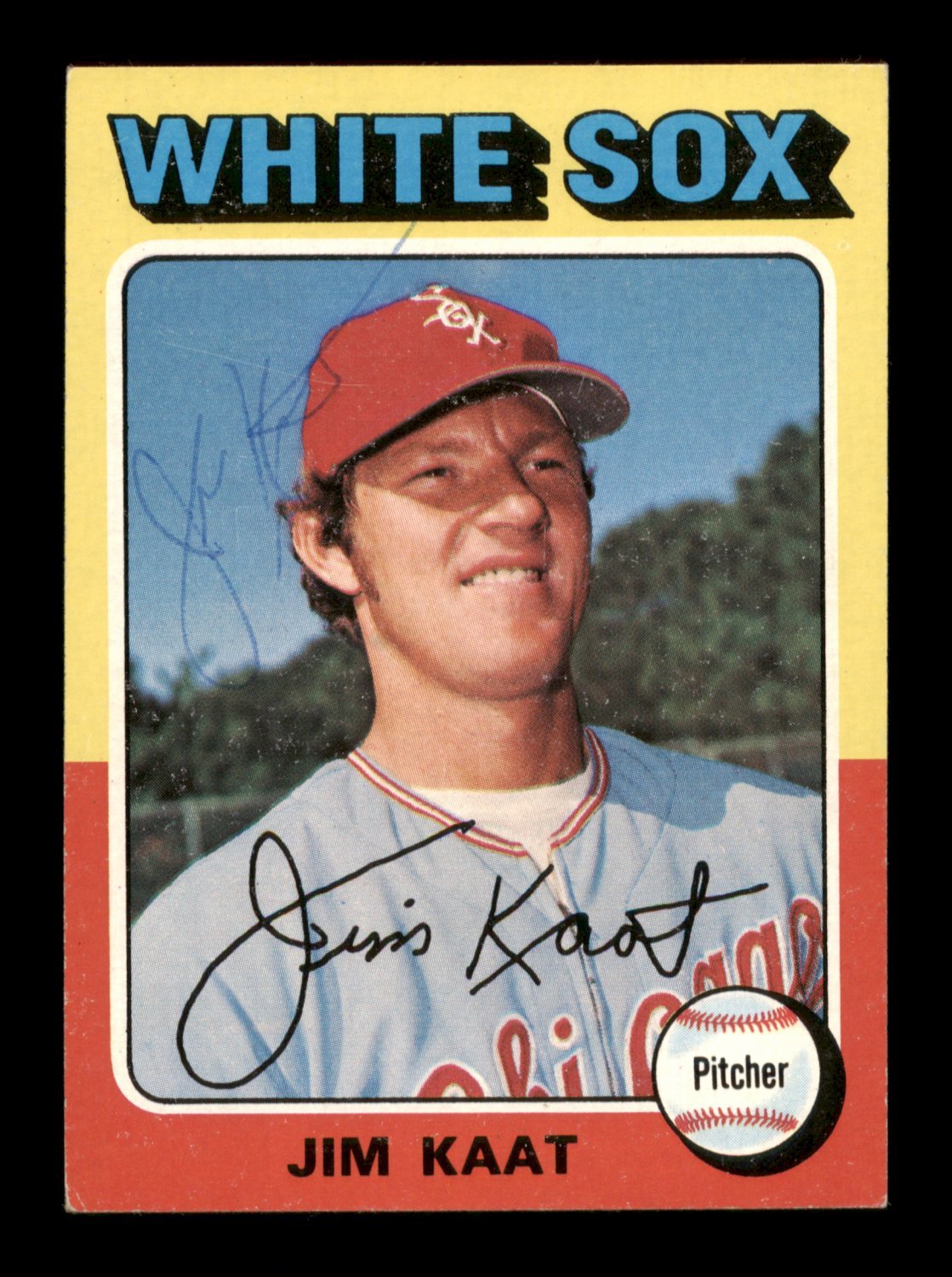 Jim Kaat Autographed Baseball Card