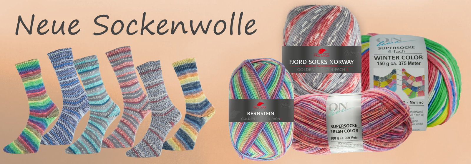 Neue
Sockengarne
