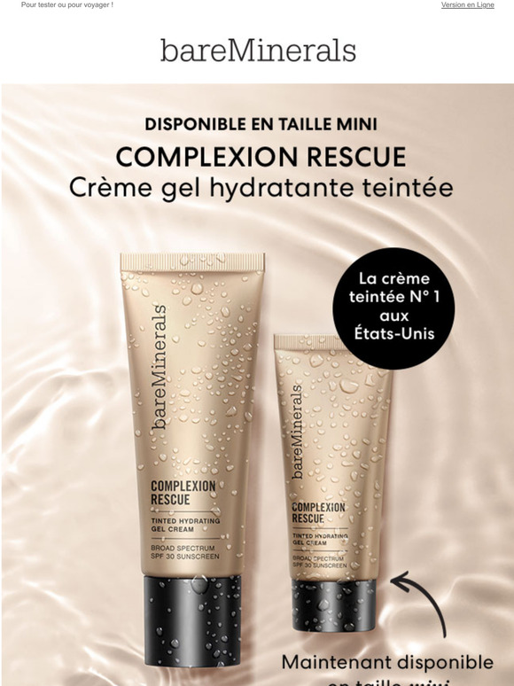 Crème gel hydratante teintée COMPLEXION RESCUE disponible maintenant en taille mini !