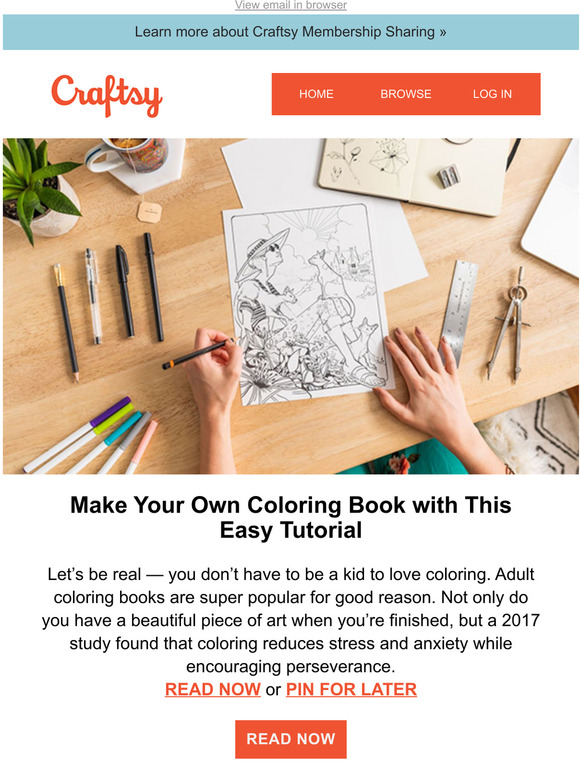 Craftsy Make Your Own Coloring Book with This Easy Tutorial Milled