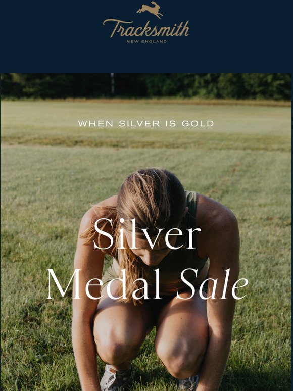 Tracksmith It's Time for the Silver Medal Sale Milled