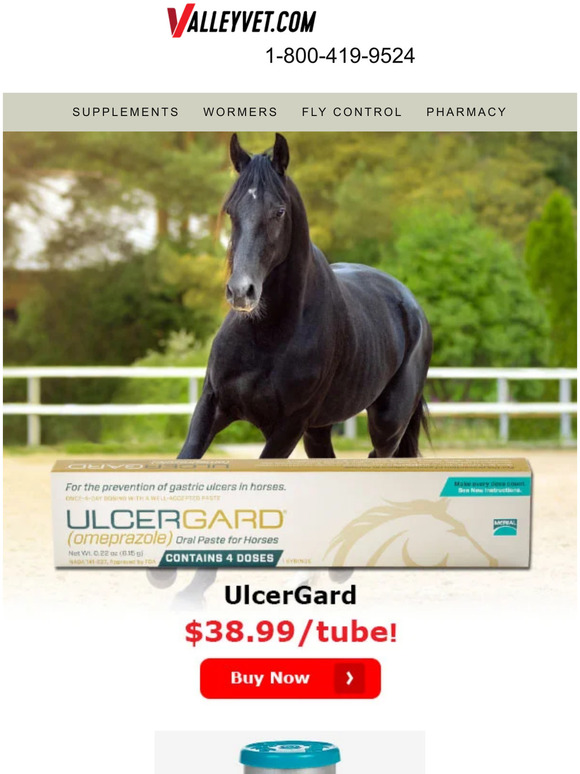 Valley Vet Supply Equine Ulcers Common + Preventable Milled
