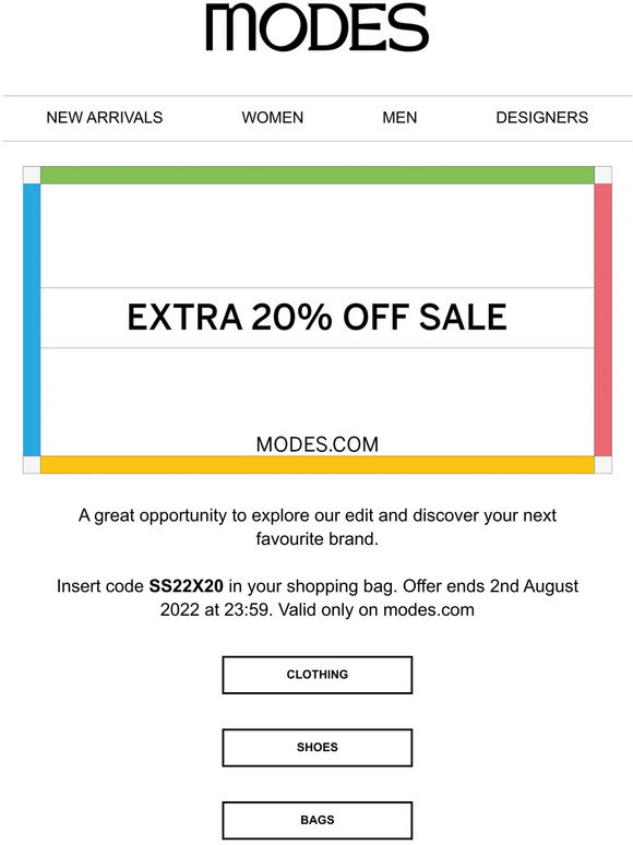 modes The best way to shop our sale? With an extra 20 off. Milled