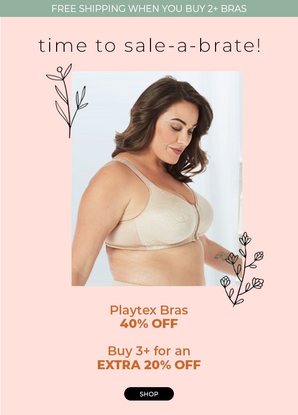 Playtex Bras 40% Off | Buy 3+ for Extra 20% Off