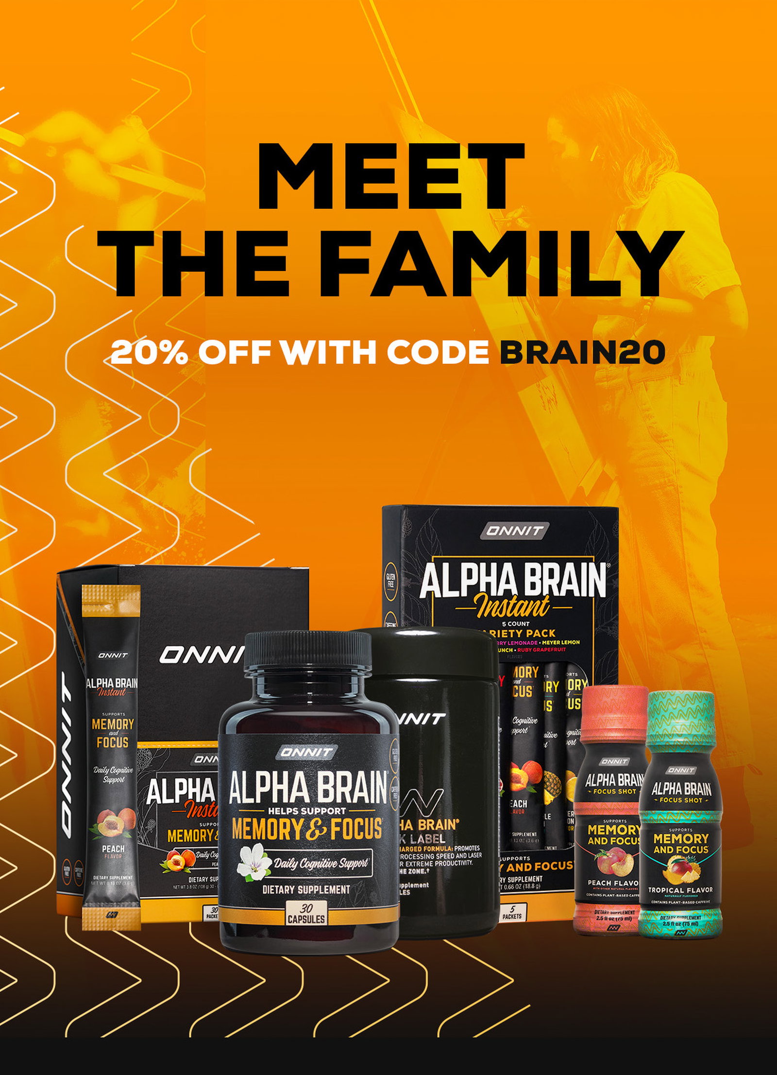 Onnit: Get 20% Off the Alpha BRAIN® Collection