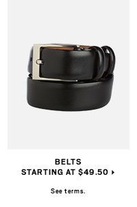 Belts Starting at $49.50