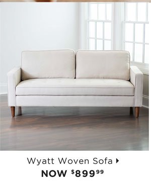 Wyatt Ecru Woven Sofa