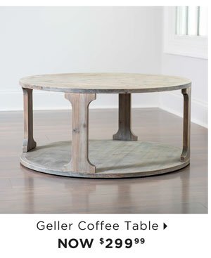 Gray Wood Geller Coffee Table
