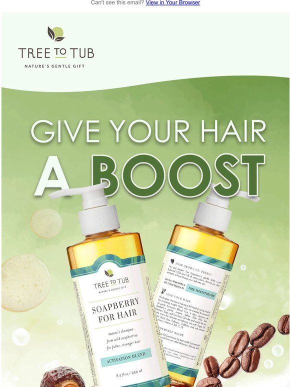 Reminder: Try our NEW soothing, nourishing, volumizing shampoo
