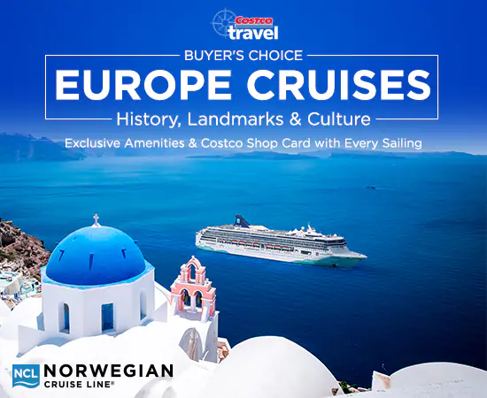 Norwegian Cruise Line Buyer’s Choice Europe Cruises. History, Landmarks & Culture. Exclusive Amenities & Costco Shop Card with Every Sailing.