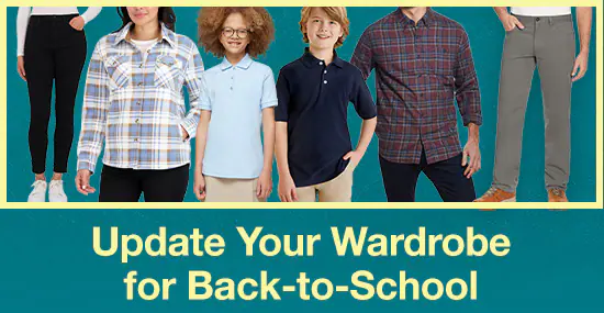 Update Your Wardrobe for Back To School!