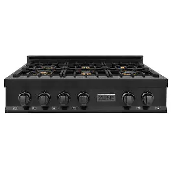 ZLINE Black Stainless Steel Stovetops and Hoods