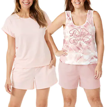 Lucky Brand Ladies' 3-Piece Short Sleep Set