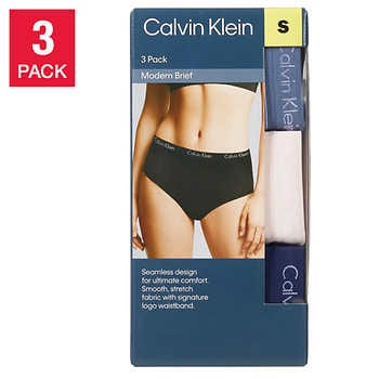 Calvin Klein Ladies' Seamless Brief, 3-Pack