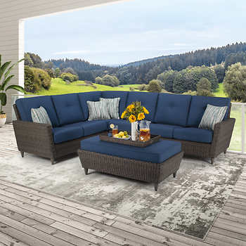 Crestview 5-Piece Woven Sectional