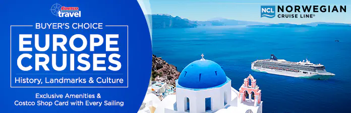 Norwegian Cruise Line Buyer’s Choice Europe Cruises. History, Landmarks & Culture. Exclusive Amenities & Costco Shop Card with Every Sailing.