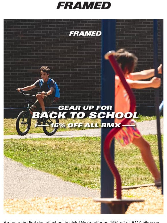Framed | Back to School Bikes