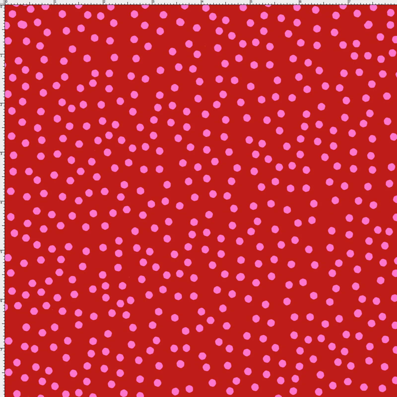 SALE - Dear Dots Red / Pink Fabric