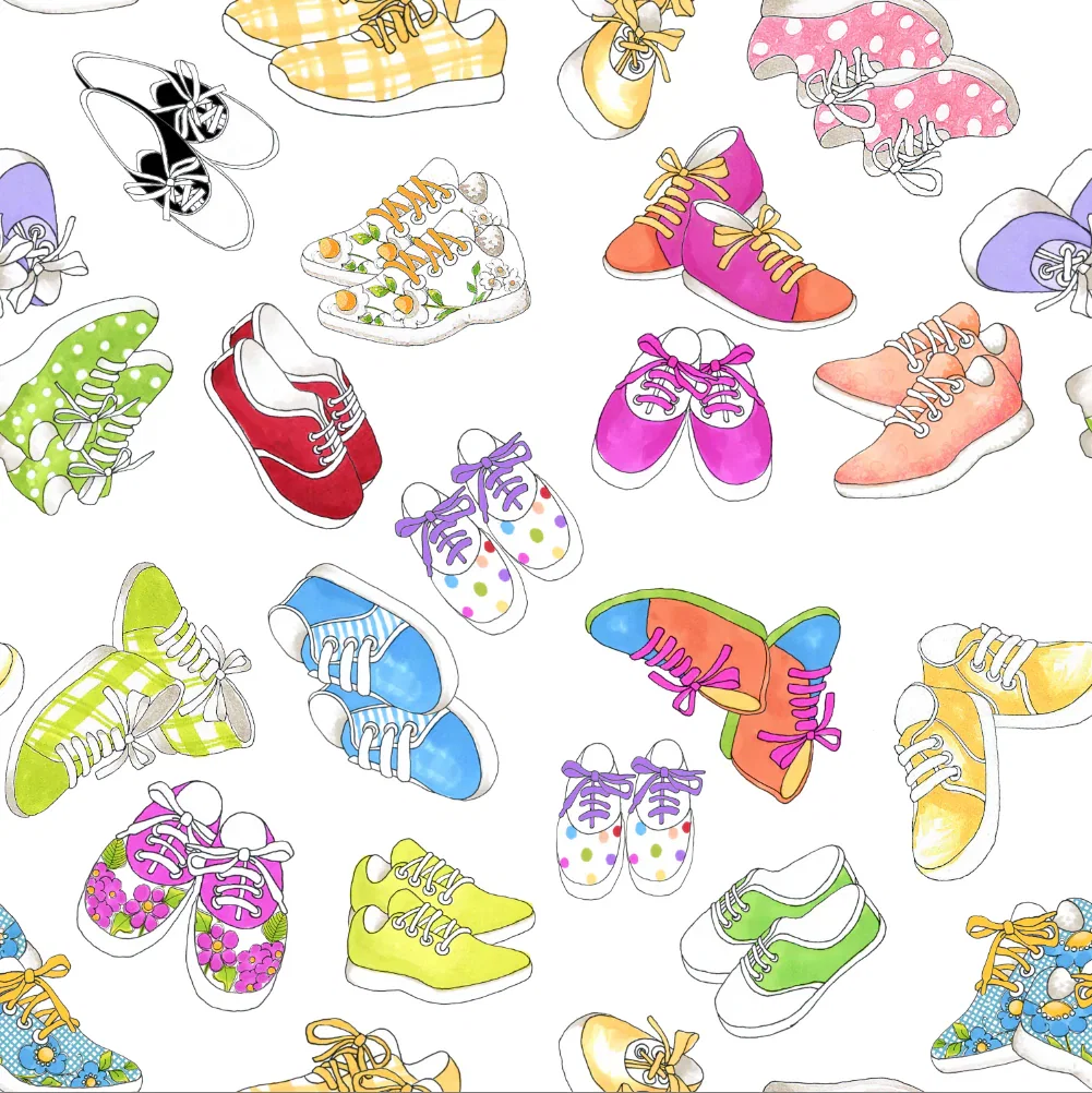 SALE - Happy Shoes Fabric