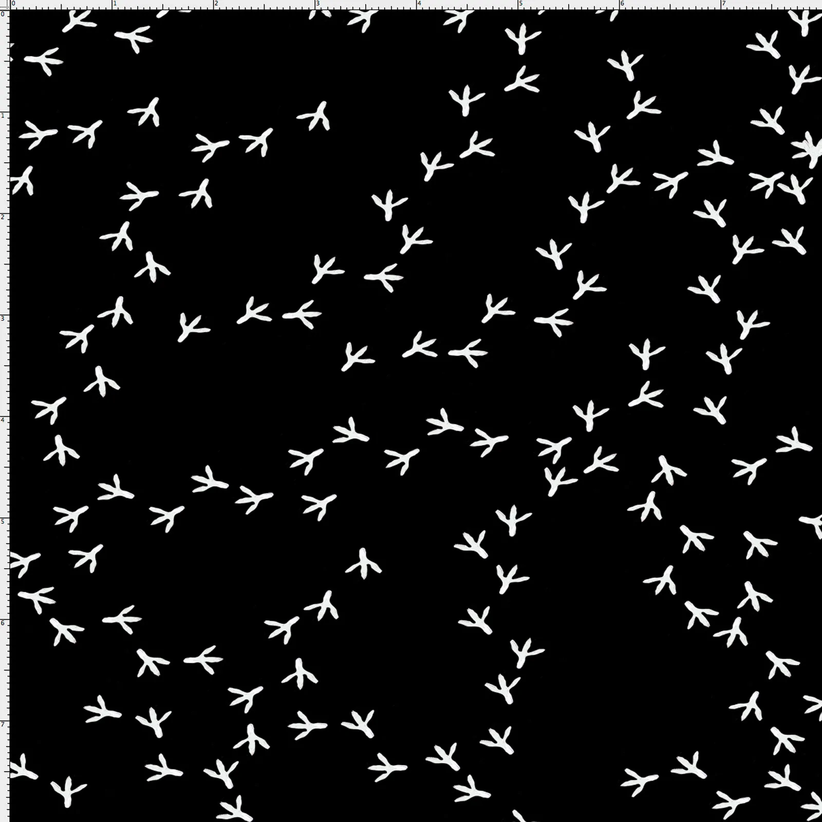 SALE - Tracks Black Fabric