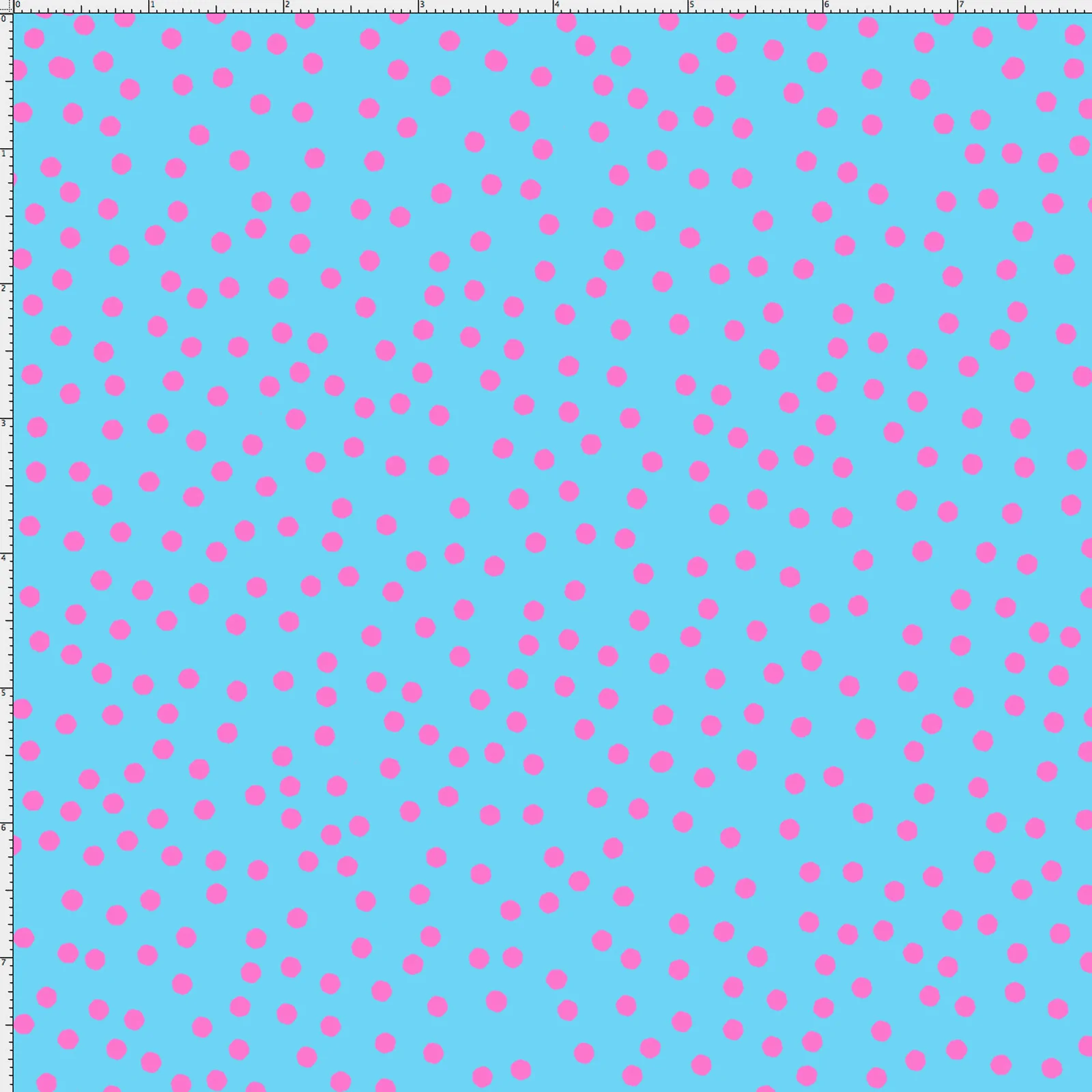 SALE - Dear Dots Turquoise / Pink Fabric