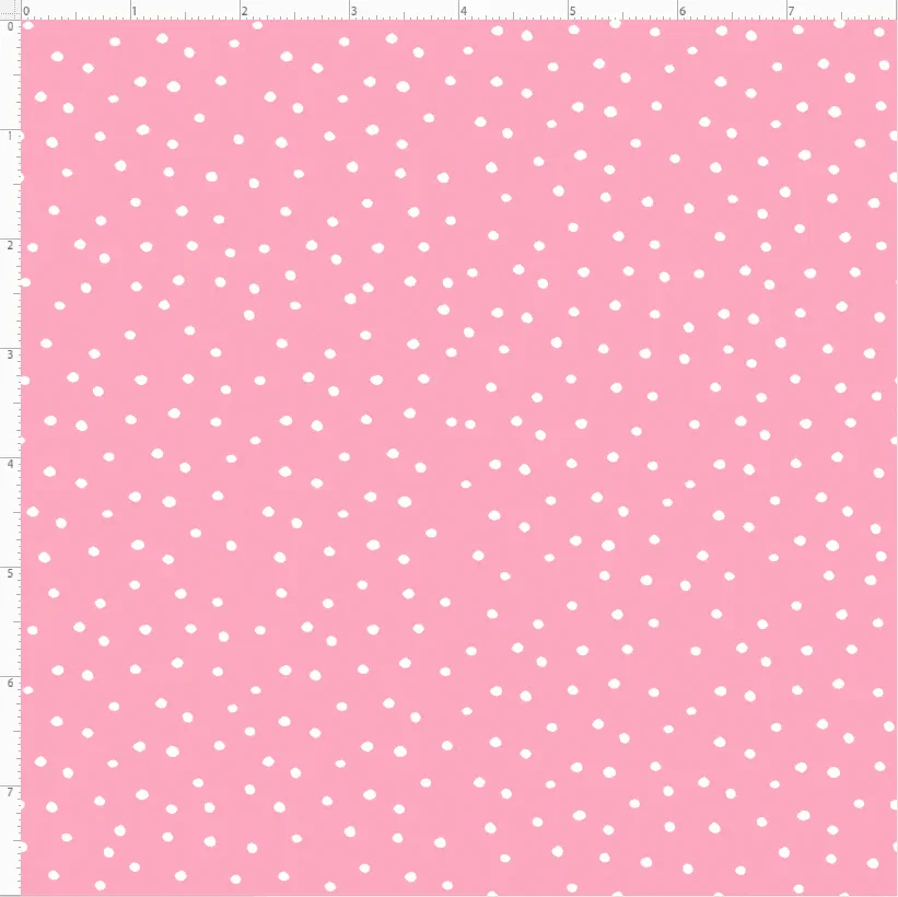 SALE - Dinky Dots Pink / White Fabric