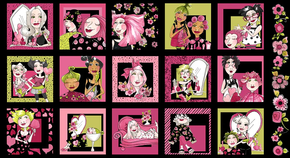 SALE - Love Your Look Salon Fabric Panel